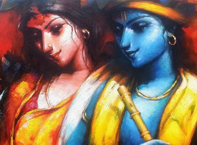 Original Contemporary Classical Mythology Painting by Tapas Sardar