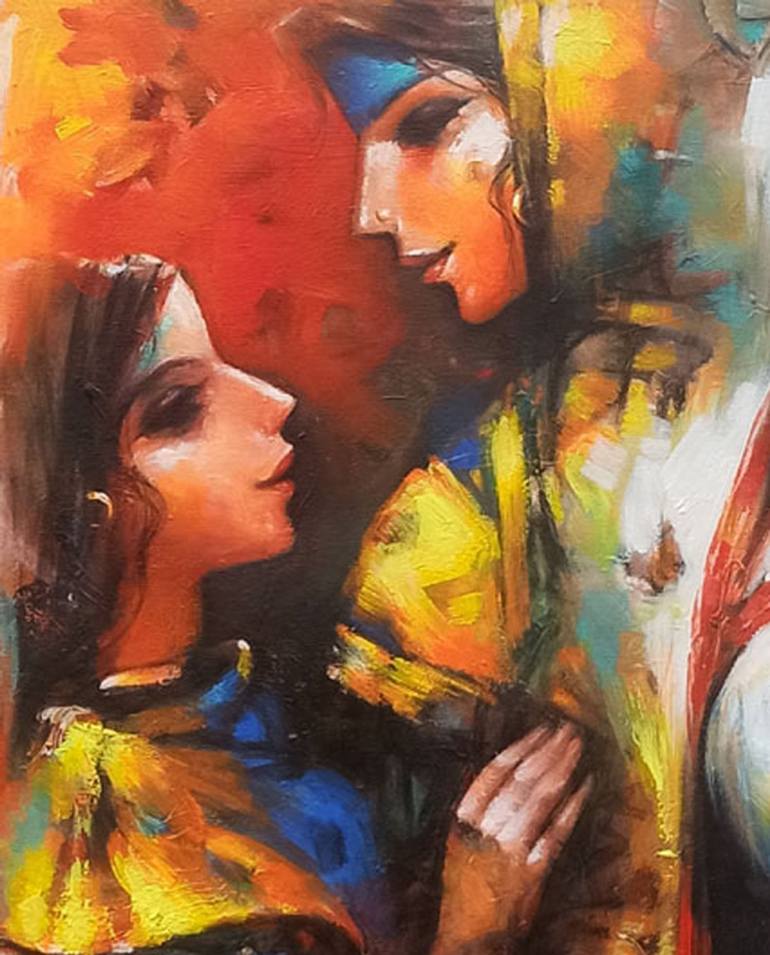 Original Contemporary Abstract Painting by Tapas Sardar