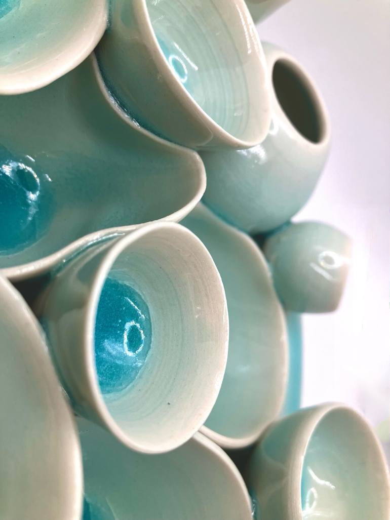 Original Abstract Water Sculpture by Le Lef