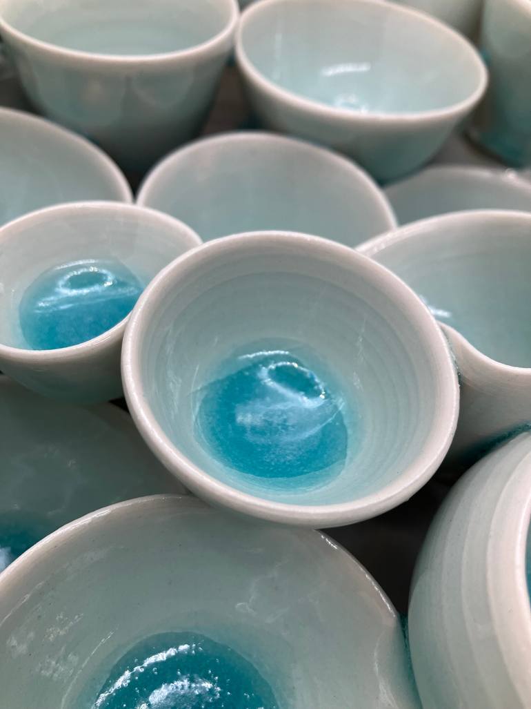 Original Abstract Water Sculpture by Le Lef