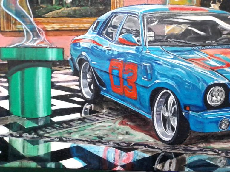 Original Contemporary Car Painting by Allan Rodríguez 
