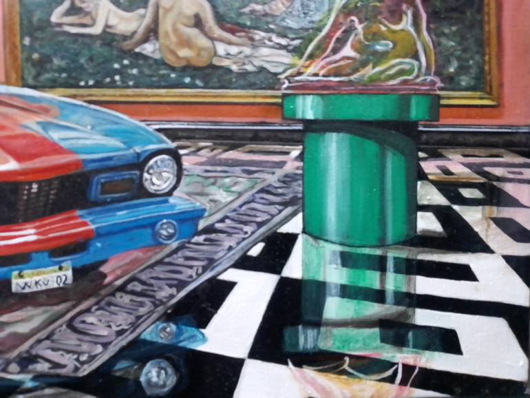 Original Contemporary Car Painting by Allan Rodríguez 