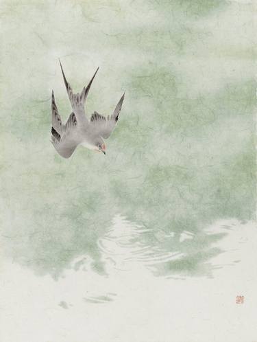 Original Color Field Painting Animal Paintings by Jiayi Lu