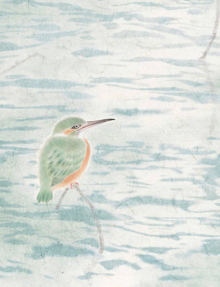 Original Art Deco Nature Painting by Jiayi Lu