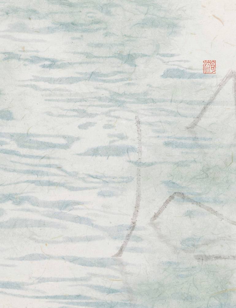 Original Art Deco Nature Painting by Jiayi Lu