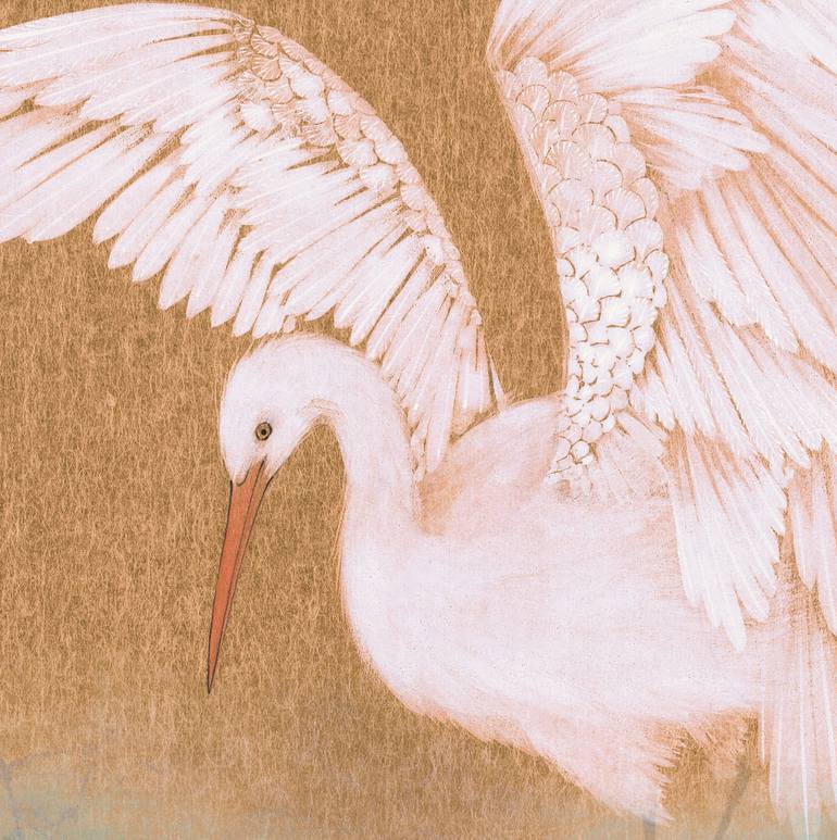 Original Art Deco Nature Painting by Jiayi Lu