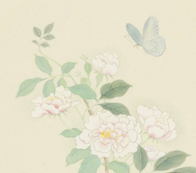 Original Art Deco Nature Painting by Jiayi Lu