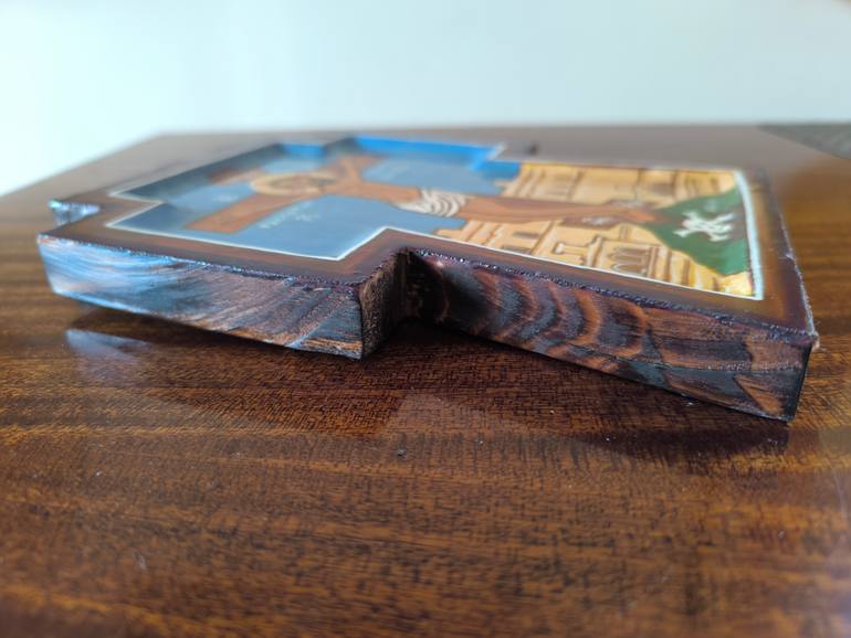 Original Folk Religion Painting by Aleksej Grishkovec