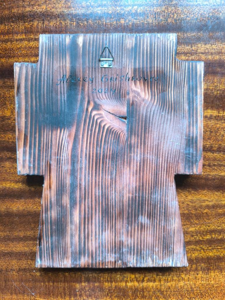 Original Folk Religion Painting by Aleksej Grishkovec