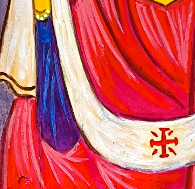 Original Folk Religion Painting by Aleksej Grishkovec