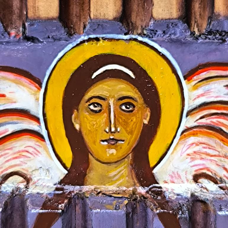 Original Folk Religion Painting by Aleksej Grishkovec