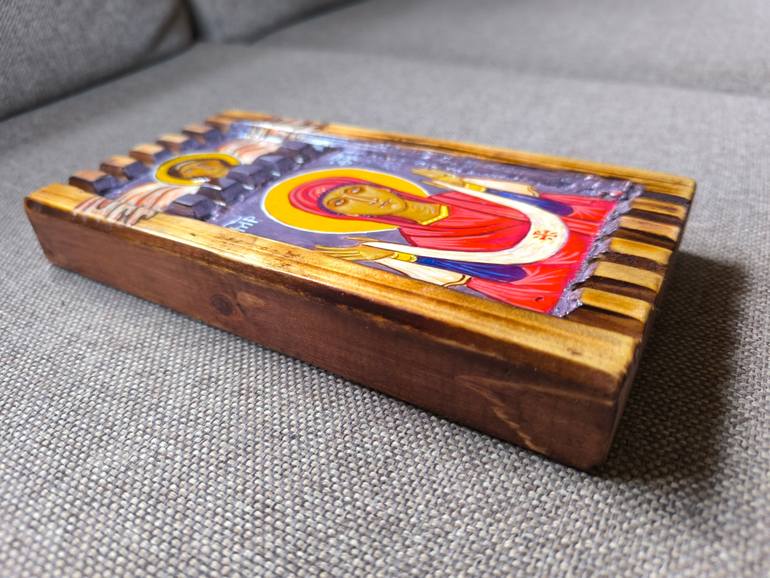 Original Folk Religion Painting by Aleksej Grishkovec