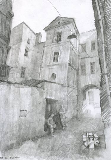 Print of Realism Cities Drawings by Stanislav Sapukhin