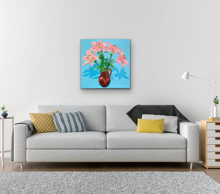 Original Contemporary Floral Painting by Amani Muhammad