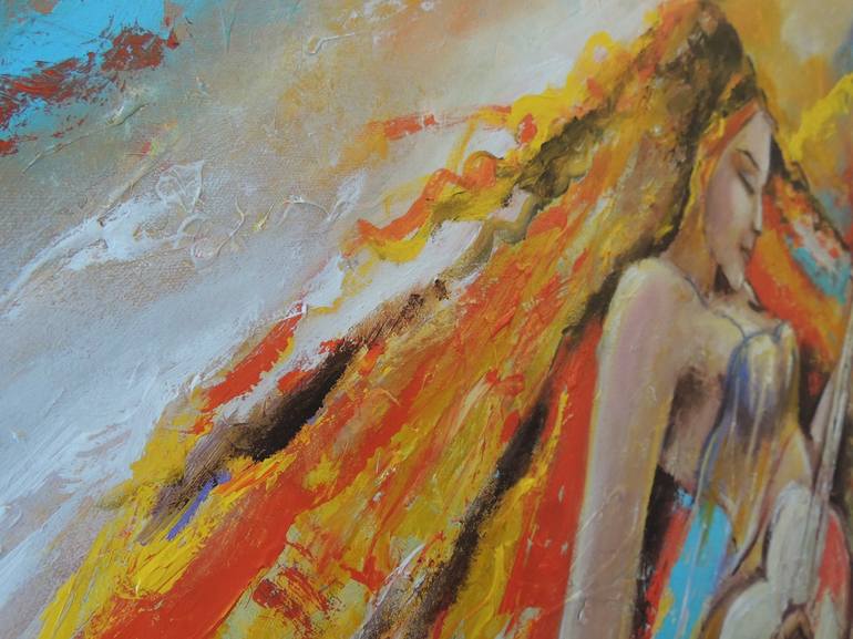 Original Figurative Women Painting by Vimal Artworks