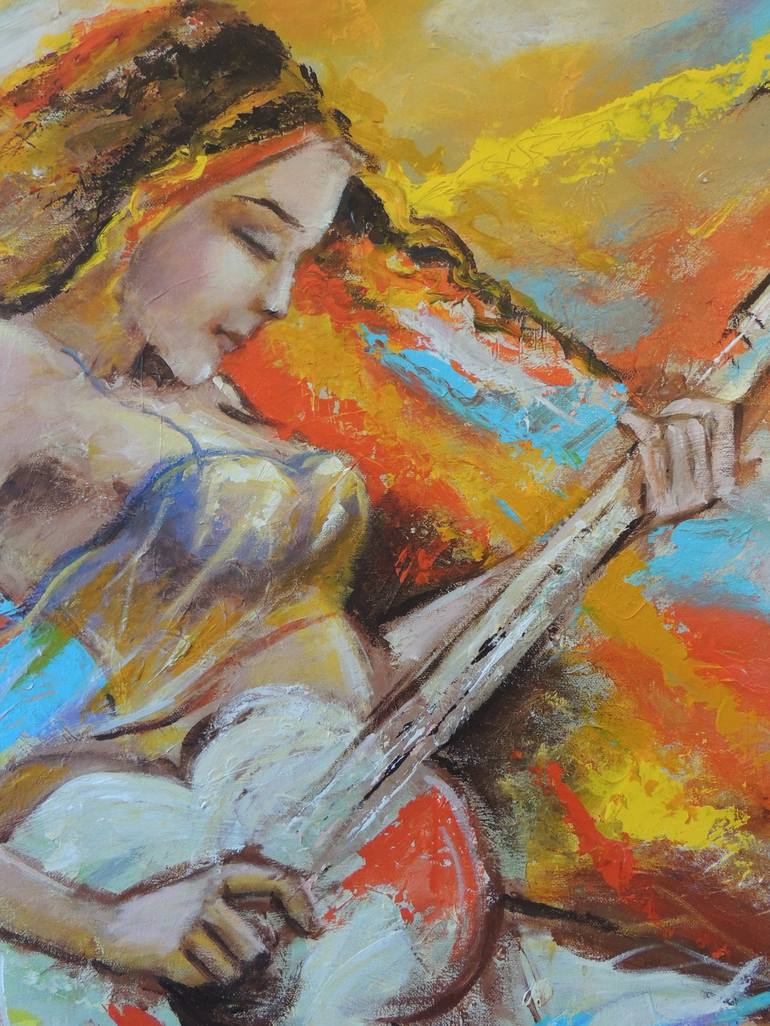 Original Figurative Women Painting by Vimal Artworks