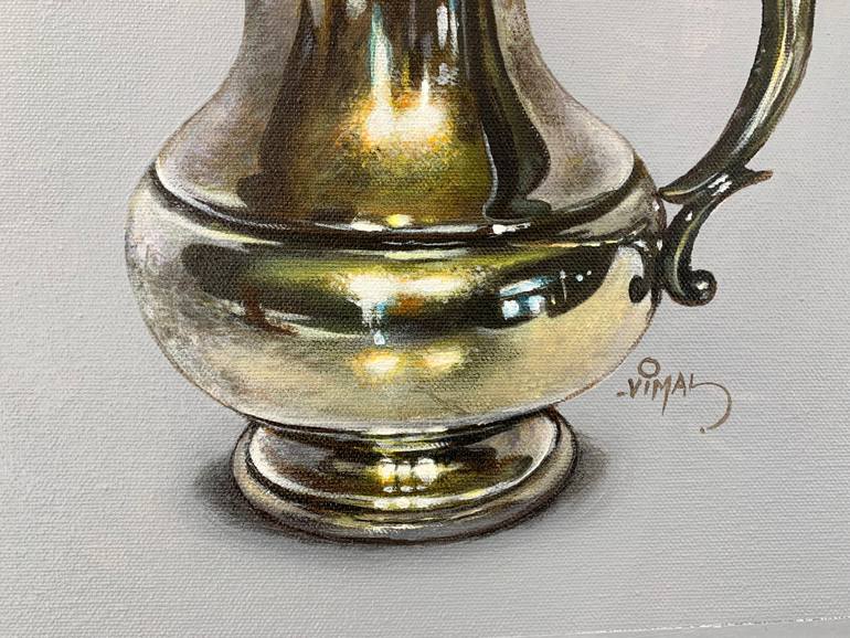Original Photorealism Still Life Painting by Vimal Artworks