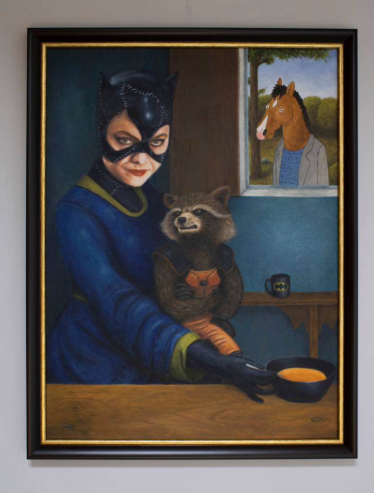 Original Pop Art Pop Culture/Celebrity Painting by Marco Santos