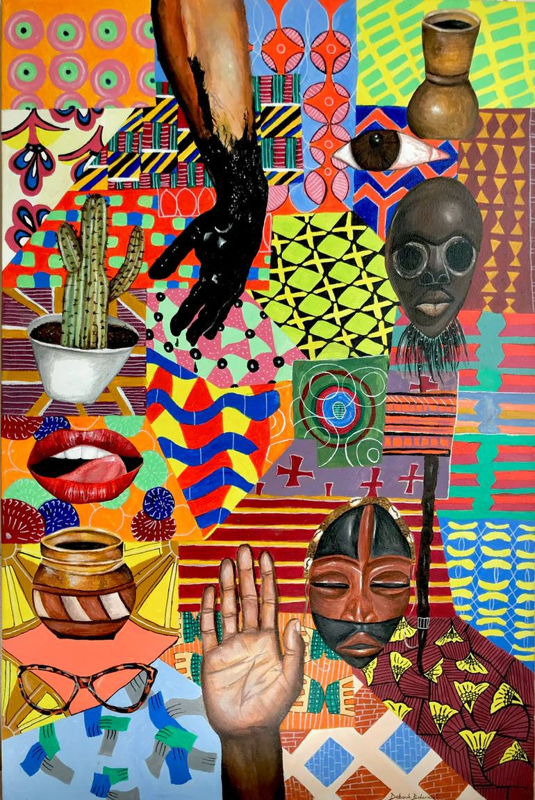 Original Modernism Abstract Painting by Deborah Bolarinwa
