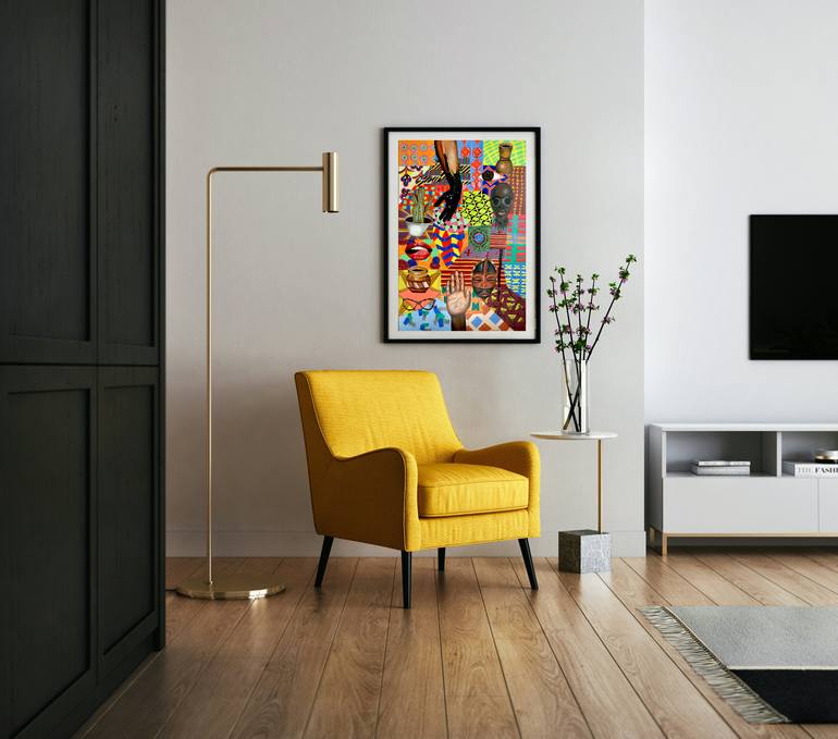 Original Modernism Abstract Painting by Deborah Bolarinwa