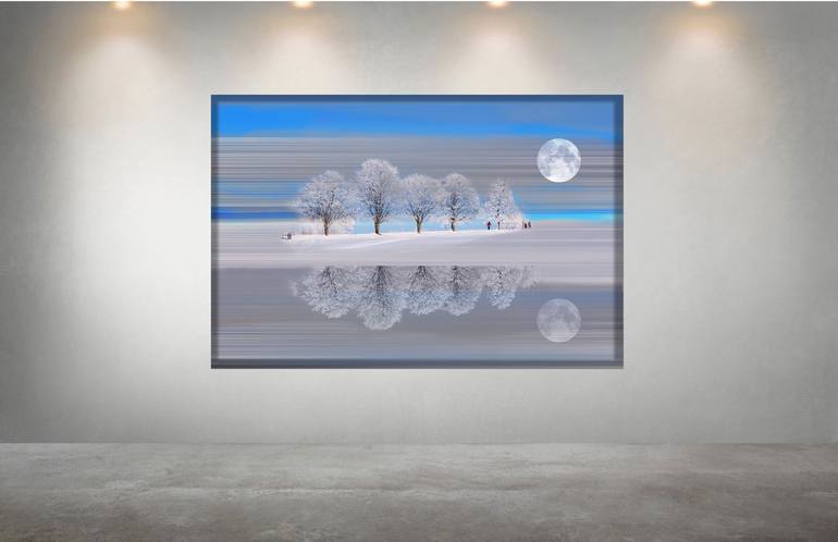 Original Abstract Landscape Digital by Monica Agudelo