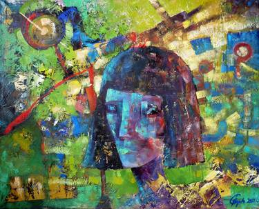 Original Abstract Expressionism Women Paintings by Pawel Sych