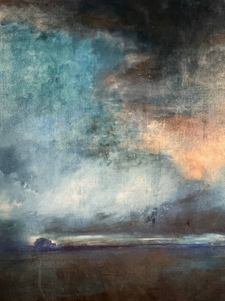 Original Painterly Abstraction Seascape Painting by Sherri Scott