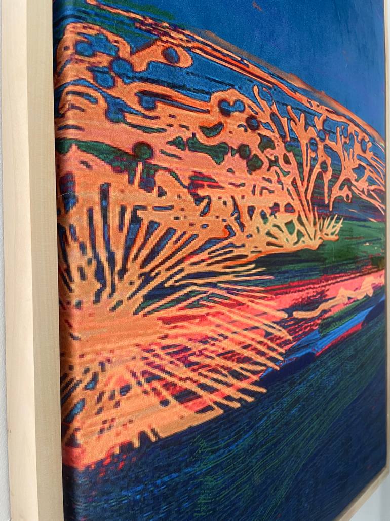 Original Abstract Landscape Mixed Media by Sherri Scott
