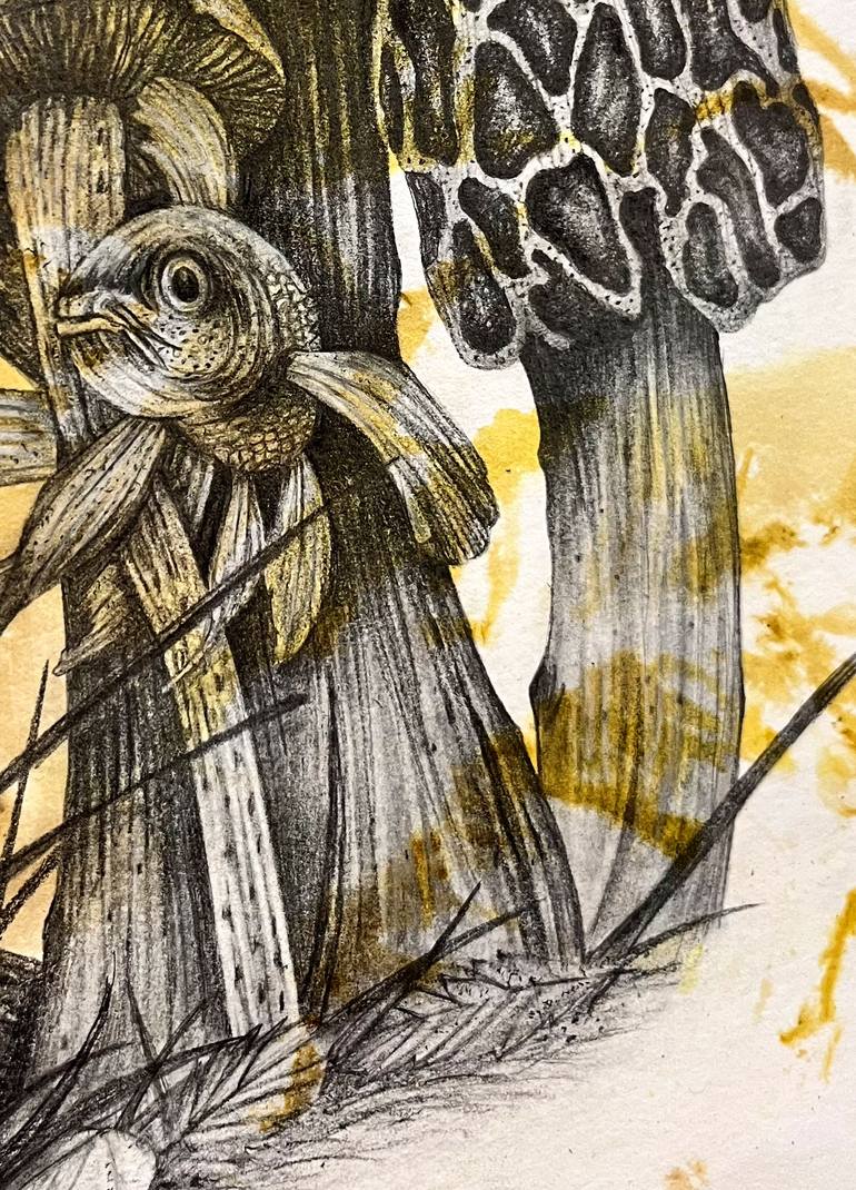 Original Futurism Nature Printmaking by Heike Jane Zimmermann