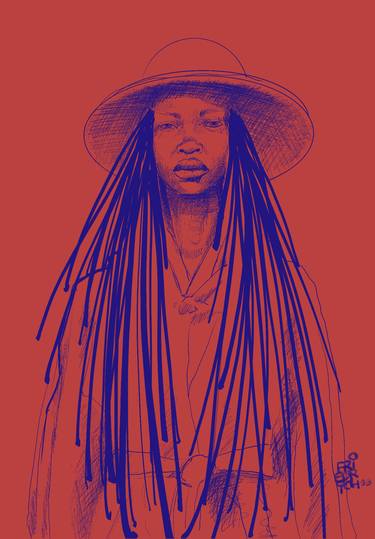 Original Illustration People Drawing by Friedrich Santana