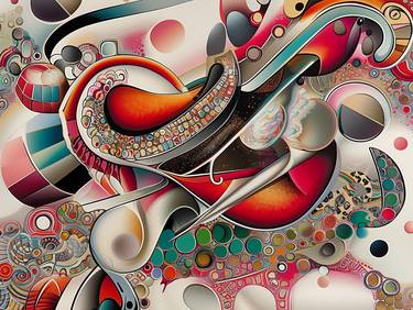 Original Surrealism Abstract Digital by Miroslava Kettounen