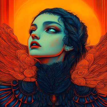 Original Art Nouveau Patterns Digital by Miroslava Kettounen