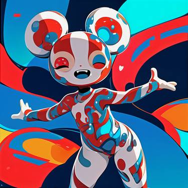 Original Digital Art Graffiti Digital by Miroslava Kettounen