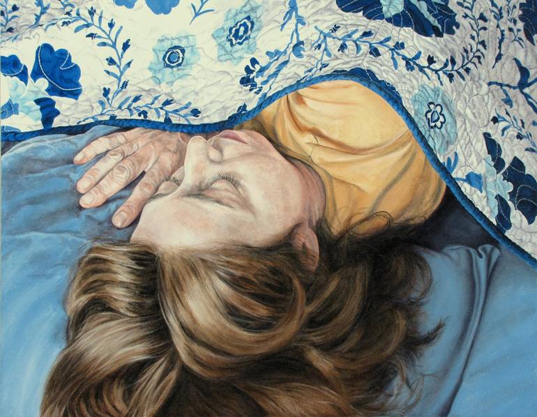Woman Sleeping With Panties Pulled Down Acrylic Print by De Veras - Fine  Art America