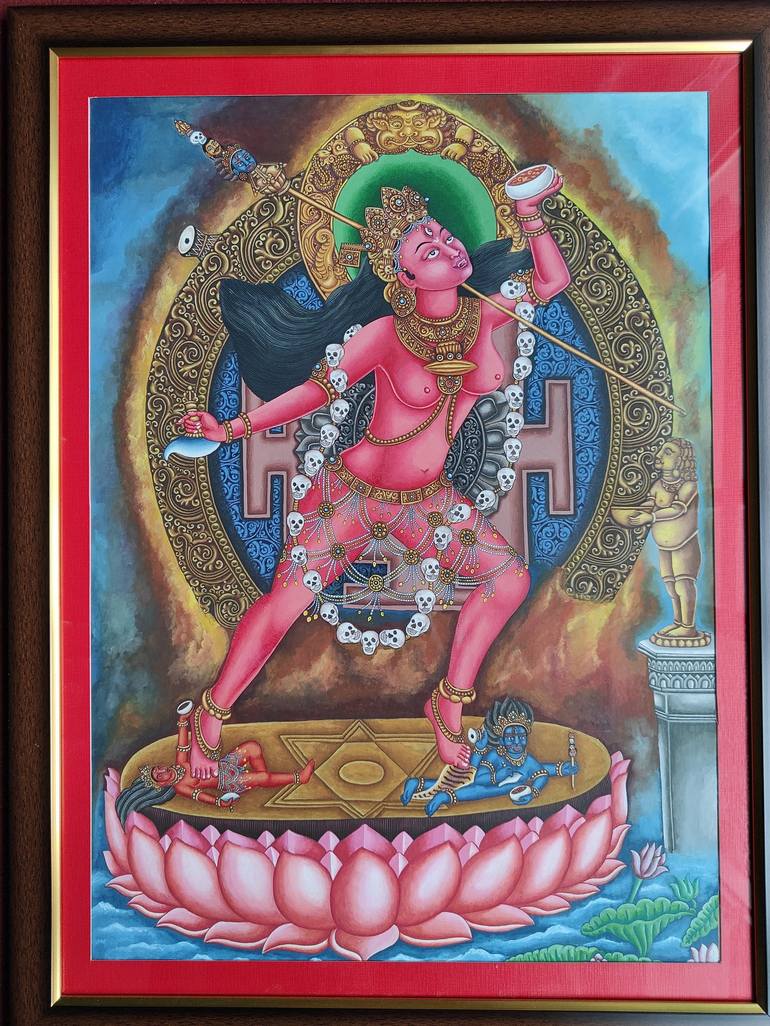Original Symbolism Classical Mythology Painting by Sudeep Bajracharya