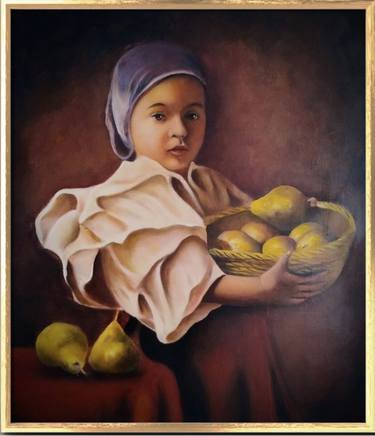 Original Figurative Children Paintings by Edwin Pavas