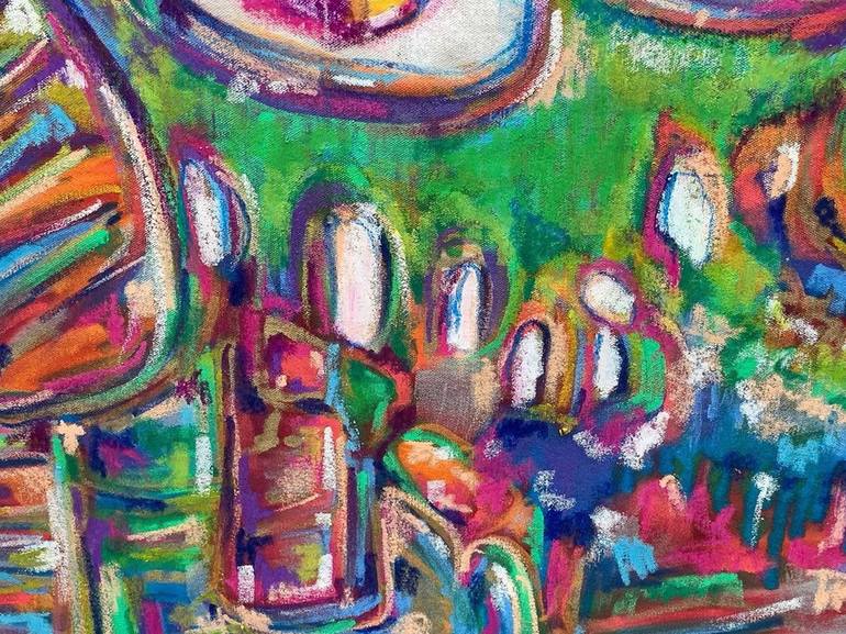 Original Impressionism Abstract Painting by Daniel Palchucán