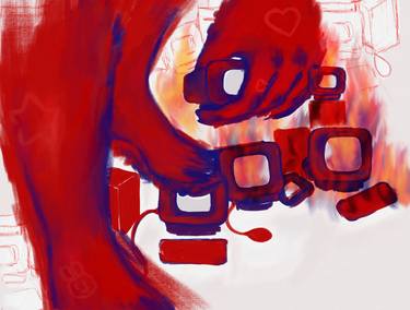 Original Contemporary Abstract Digital by Isabella Kobi
