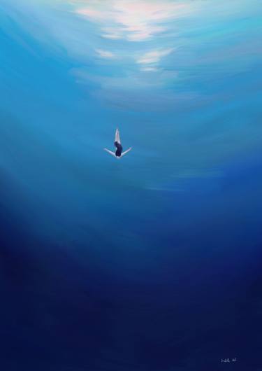 Original Digital Art Water Digital by Isabella Kobi