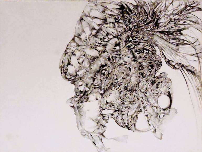 Original Illustration Abstract Drawing by Crystal Leavitt