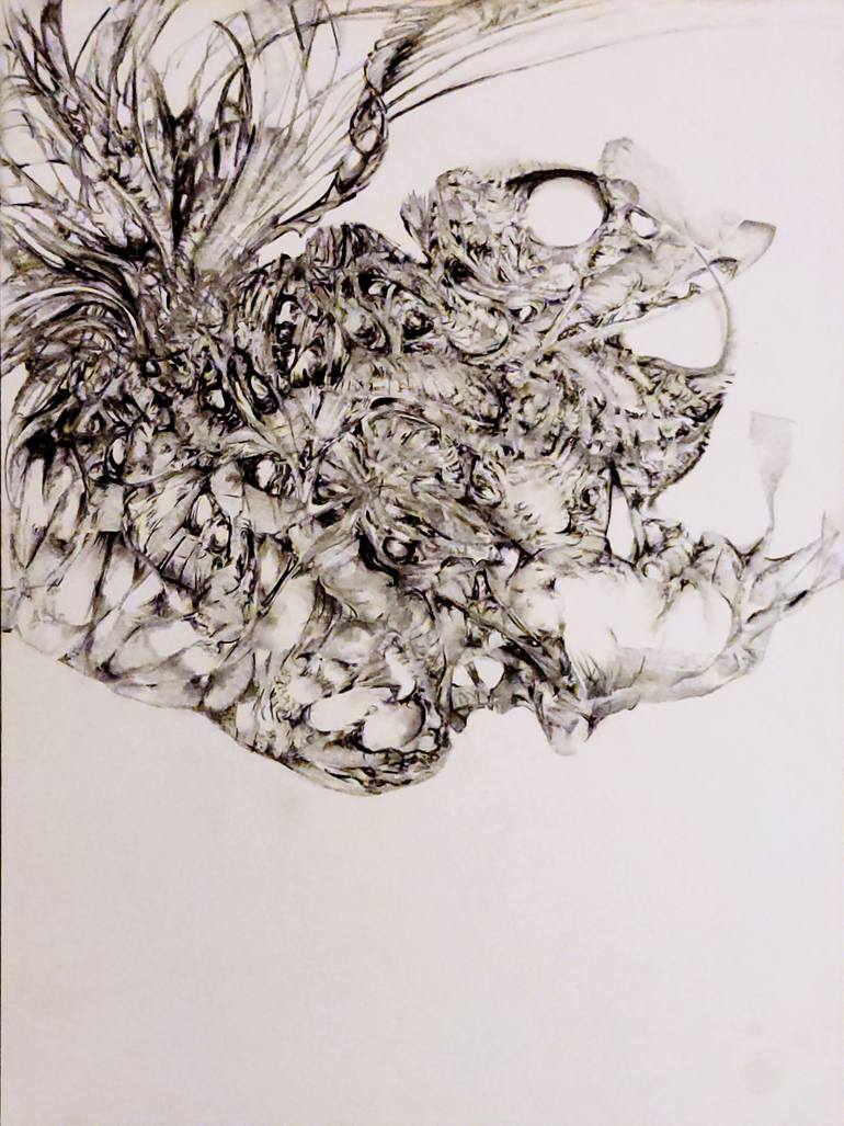 Original Illustration Abstract Drawing by Crystal Leavitt