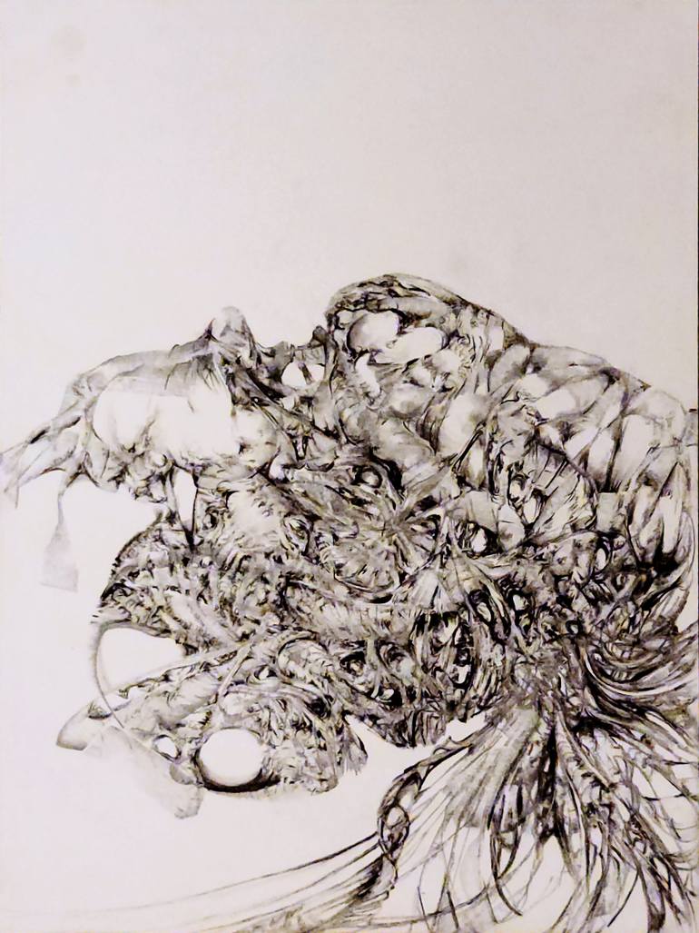 Original Illustration Abstract Drawing by Crystal Leavitt