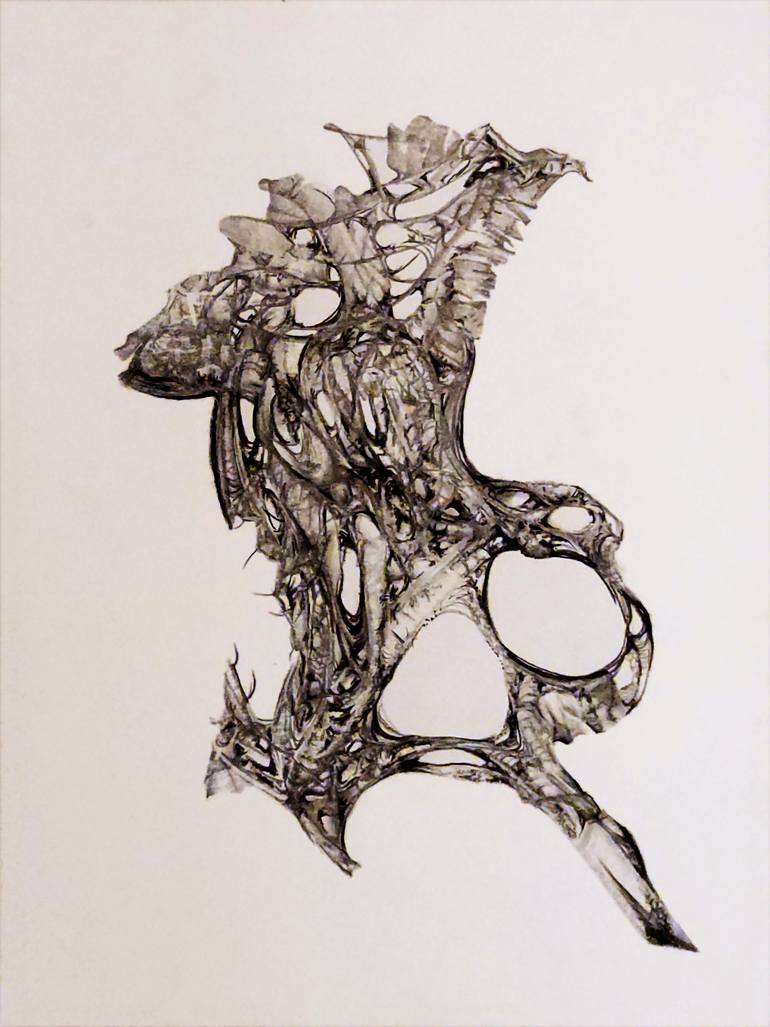 Original Illustration Abstract Drawing by Crystal Leavitt