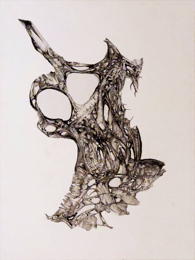 Original Illustration Abstract Drawing by Crystal Leavitt
