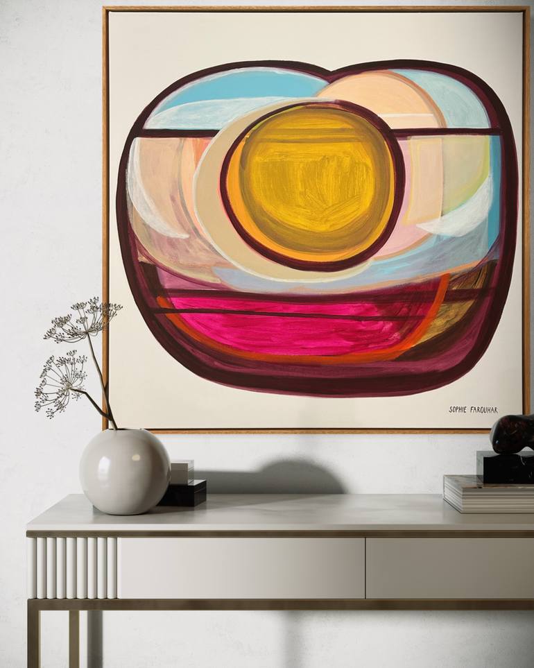 Original Abstract Expressionism Abstract Painting by Sophie Farquhar
