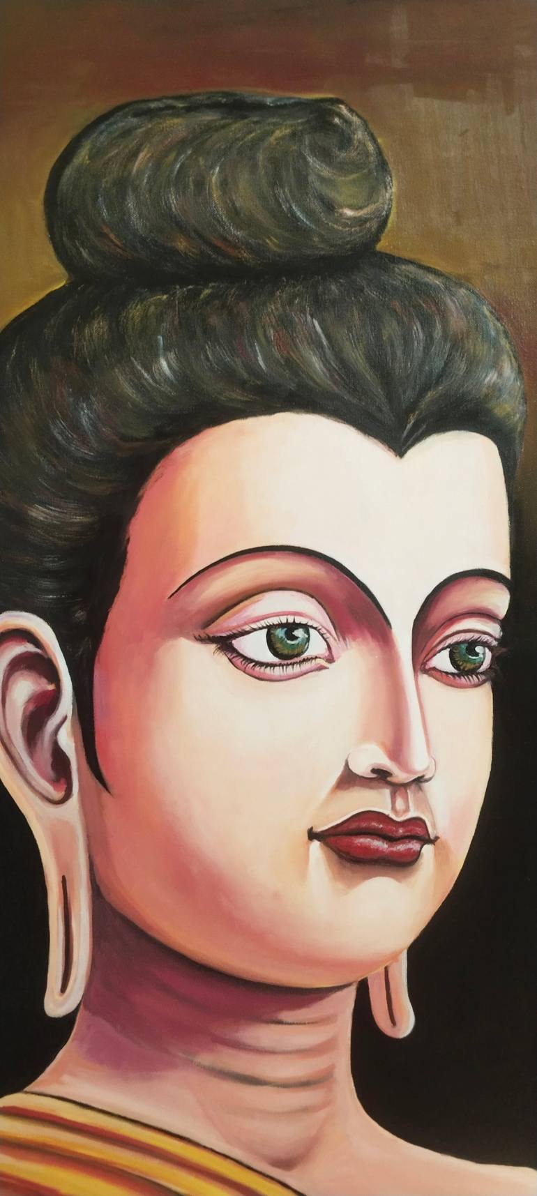 Original Art Deco Performing Arts Painting by Devidas Bagade