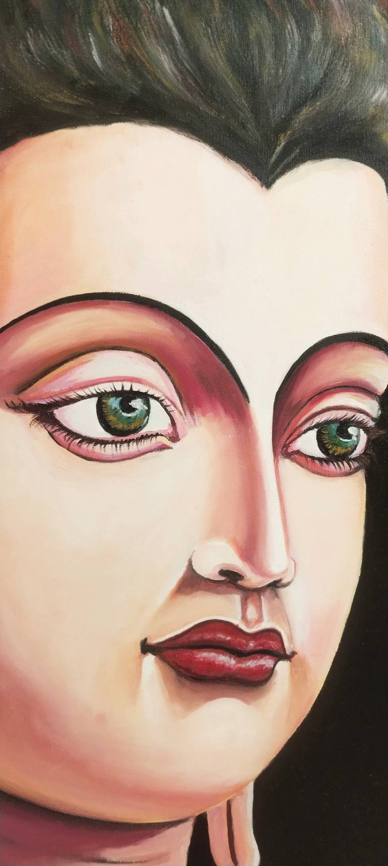 Original Art Deco Performing Arts Painting by Devidas Bagade