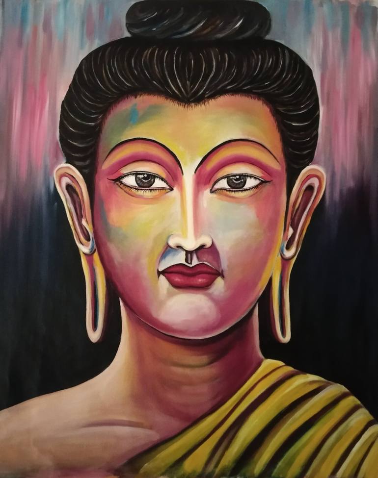 Original Art Deco Performing Arts Painting by Devidas Bagade