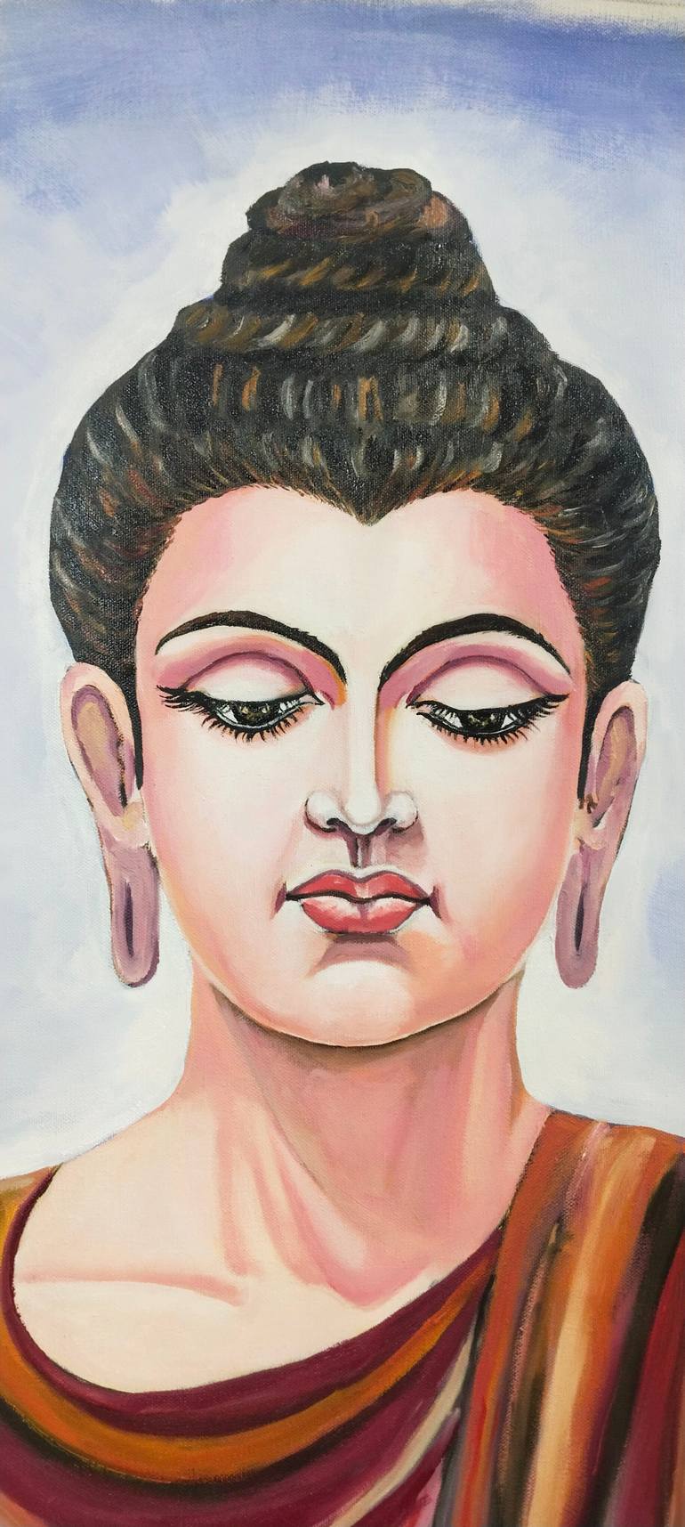Original Art Deco Performing Arts Painting by Devidas Bagade