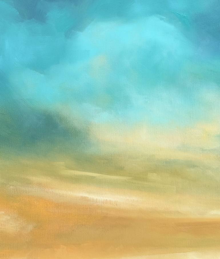 Original Abstract Expressionism Landscape Painting by Nur Guell